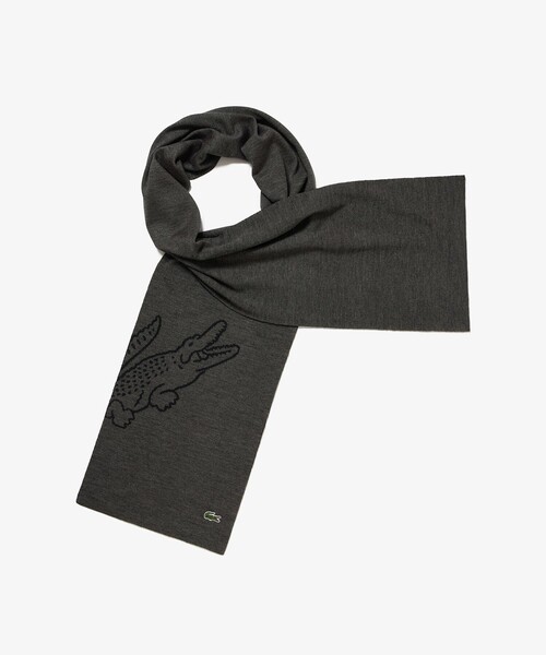 LACOSTE（ラコステ） マフラー ワニロゴジャカードリバーシブル