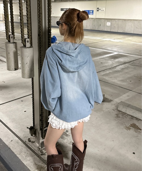 パーカー オーバーダイデニムアノラック メンズ レディース : ZOZOTOWN
