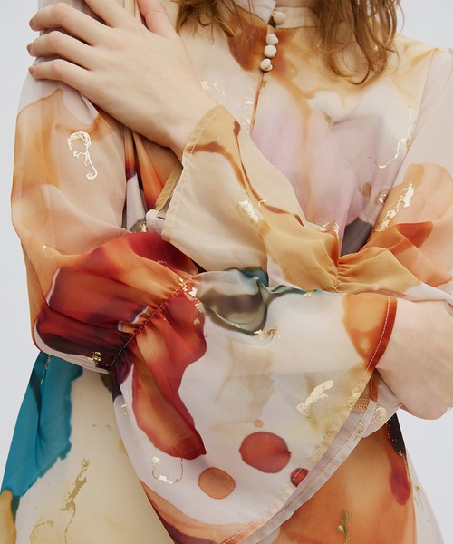 Ameri（アメリ） ドレス UNDRESSED AMELIA INK ART DRESS : ZOZOTOWN