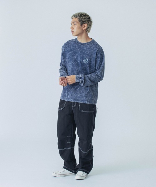 XLARGE tシャツ CHEMICAL WASH OG L/S TEE メンズ レディース
