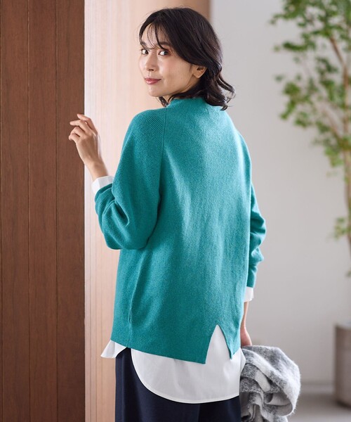 everyday i like コットン ニット プルオーバー ピンク エブリデイアイライクDeuxieme classe クルーネックニットピンク