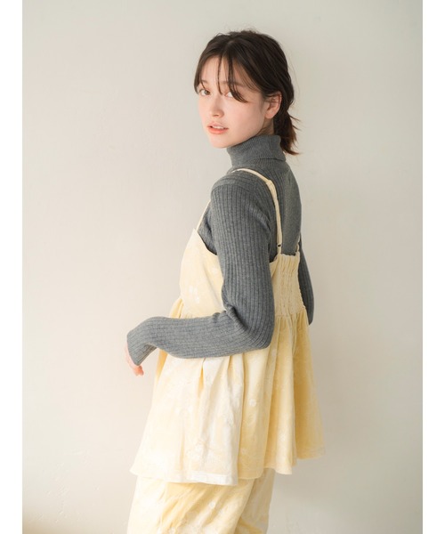 Ungrid キャミソール ベロア刺繍デザインキャミ : ZOZOTOWN