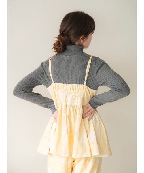 【みかん】ungrid ベロア刺繍デザインキャミ Ungrid キャミソール ベロア刺繍デザインキャミ : ZOZOTOWN