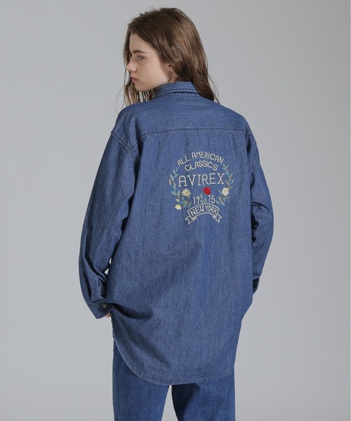 ブラウス シャツ HAND LIKE EMBROIDERY SHIRTS/ハンドライク刺繍シャツ レディース