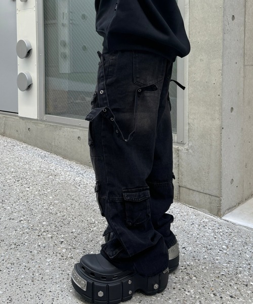 SPECIALGUESTXRICE28カーゴ パンツブラック 2XL XLARGE（エクストラ ラージ） カーゴパンツ X STITCH CARGO PANTS