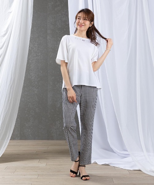 Picone チェック柄 レディースパンツ STUDIO PICONE（スタジオピッコーネ） パンツ ギンガムチェック柄