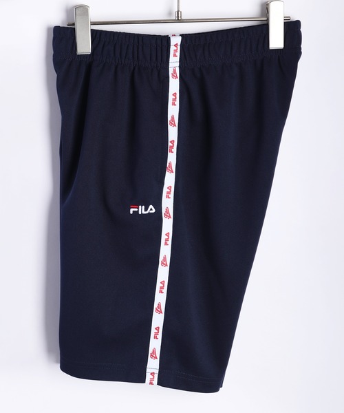 FILA ネイビー ハーフパンツ Mサイズ FILA パンツ テープ付き ジャージ ハーフパンツ レディース