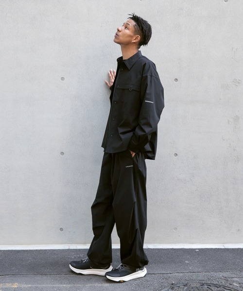 NUMERALS（ヌメラルズ） シャツ 「NUMERALS」ライトシェルロングシャツ