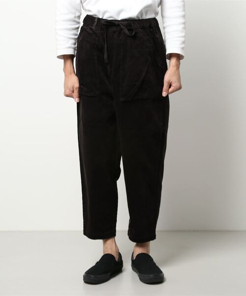 「MANASTASH」 コーデュロイパンツ LARGE ダークブラウン メンズ_画像3