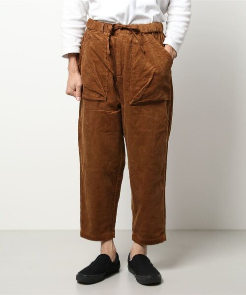 「MANASTASH」 コーデュロイパンツ LARGE ダークブラウン メンズ_画像4