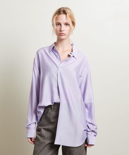 ブラウス シャツ 「ATTISESSION」シャンブレー シャツ レディース
