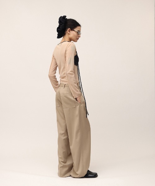 leinwande（ラインヴァンド） tシャツ Mesh Combination Top