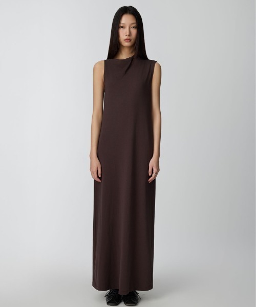 Studio Doe ワンピース Small slope neck straight shoulder