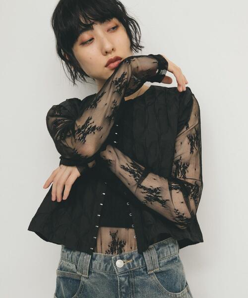 KBF（ケービーエフ） tシャツ シアーレースTEE レディース : ZOZOTOWN