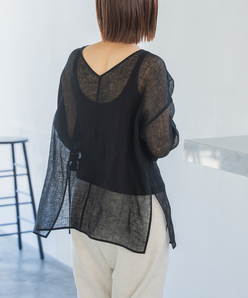 Spick＆Span ブラウス シャツ 「追加」手洗い可 / メッシュ