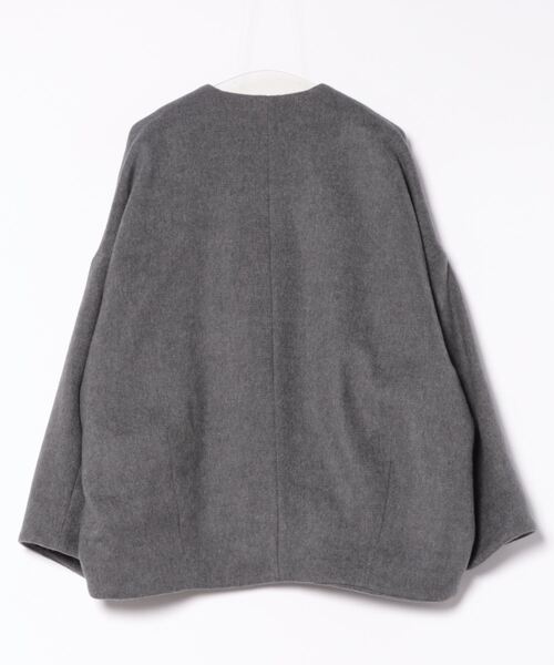 ELENDEEK（エレンディーク） ノーカラージャケット 02 ブラック