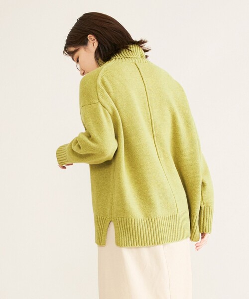 「SHARE PARK」 タートルネックニット 1 ベージュ レディース_画像6