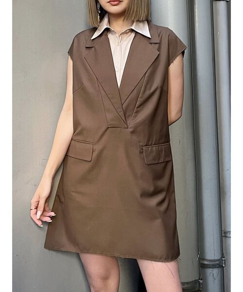 キャンバスミニワンピース MURUA ワンピース 2wayカットオフミニワンピース : ZOZOTOWN