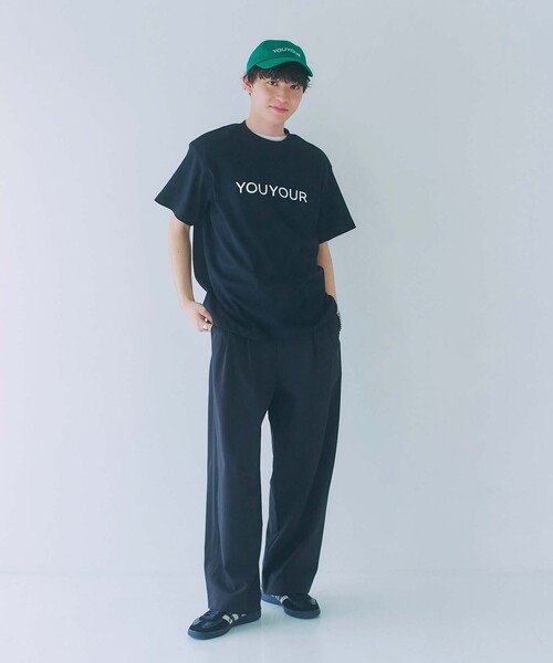 スラックス 限定展開 YOU YOUR/ユーユアー ワンポイントロゴ バルーンシルエット ワイドスラックス メンズ レディース | FREAK'S STORE | 04