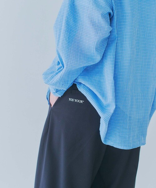 スラックス 限定展開 YOU YOUR/ユーユアー ワンポイントロゴ バルーンシルエット ワイドスラックス メンズ レディース | FREAK'S STORE | 12