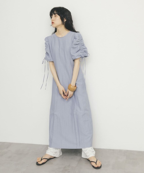 KBF（ケービーエフ） ワンピース 「2サイズ展開」ドロストスリーブ