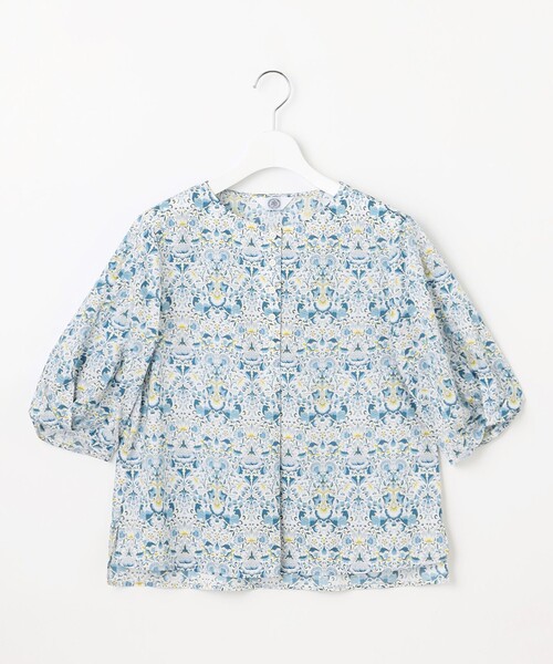 ブラウス シャツ 「洗える」LIBERTY ボートネック ブラウス レディース ブラウス シャツ 「洗える」LIBERTY ボートネック レディース