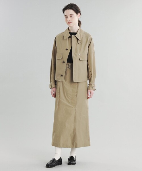 234○MACKINTOSH PHILOSOPHY ベージュ ひざ丈スカート34 MACKINTOSH PHILOSOPHY マッキントッシュフィロソフィー Aライン