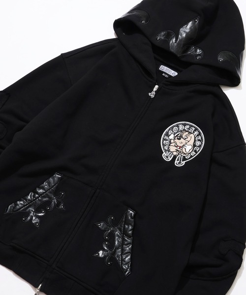 GALFY パーカー 「GALFY/ガルフィー」百合の紋紋パーカー メンズ