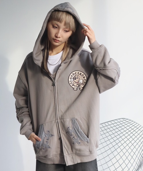 GALFY（ガルフィー） パーカー 「GALFY/ガルフィー」百合の紋紋