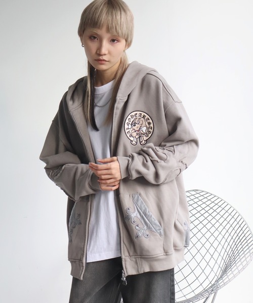 KRYclothing GALFY×KRY 蹴威の百合の紋章パーカー ガルフィー GALFY