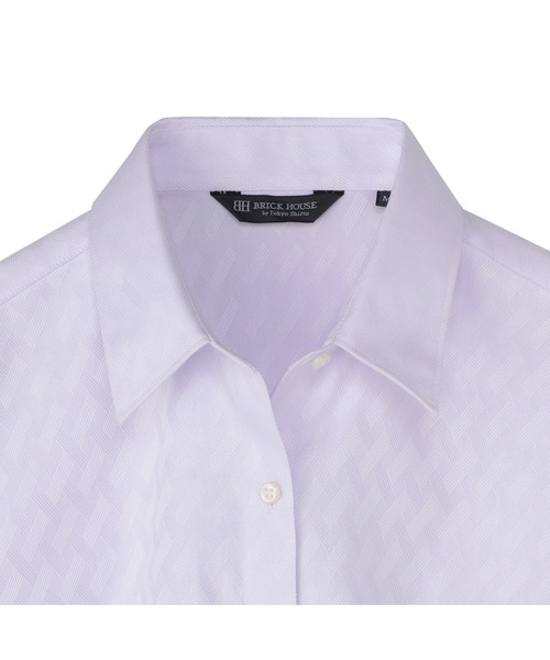 フォーマル ブラウス シャツ 形態安定ノーアイロン レギュラー 7分袖ビジネスワイシャツ レディース | BRICK HOUSE by TOKYO SHIRT | 03