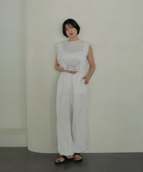 アンヌーク　ブラウス シャツ Volume Cutwork Blouse Volume Cutwork Blouse（シャツ/ブラウス）｜anuke（アンヌーク