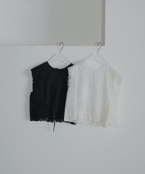 anuke ブラウス シャツ Cutwork Box Blouse レディース