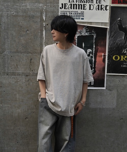 「WYM LIDNM」 半袖Tシャツ M グレー メンズ