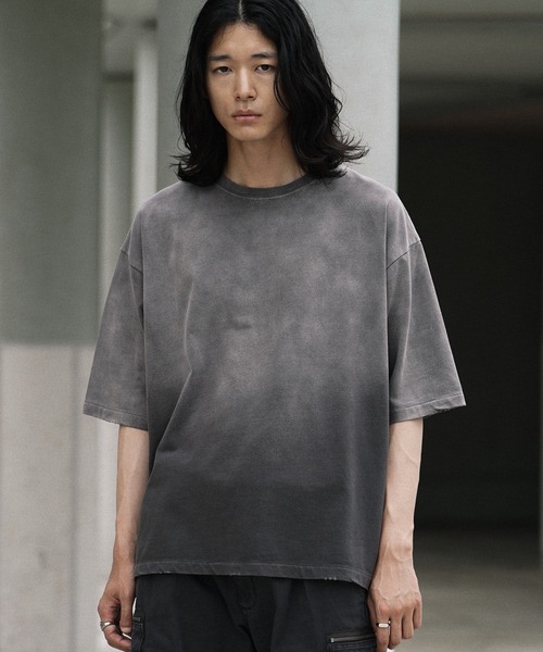 「WYM LIDNM」 半袖Tシャツ M グレー メンズ