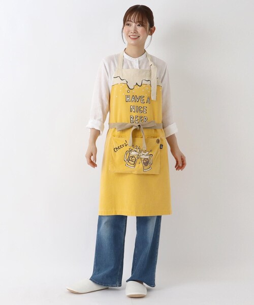 one'sterrace（ワンズテラス） エプロン パッカブル エプロン ビール