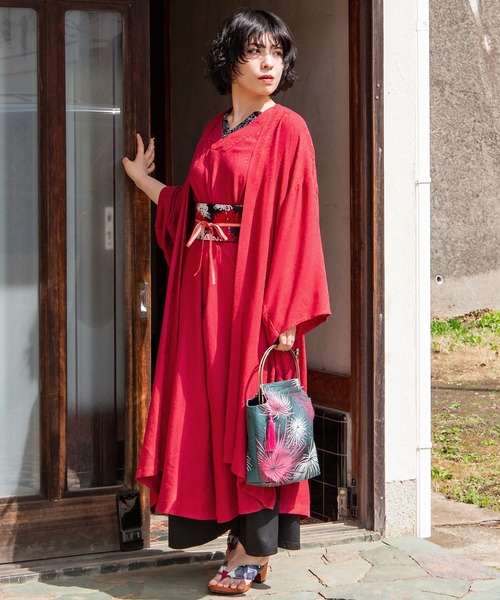カーディガン 「カヤ」菊薫るUV長羽織 レディース カヤ カーディガン 「カヤ」菊薫るUV長羽織 レディース
