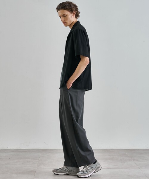 UNITED TOKYO 22SS シアーステンドグラスシャツ 1 定価2,2万 UNITED TOKYO シャツ ラッセルレースシアーシャツ メンズ