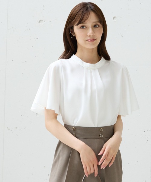 Andemiu ブラウス シャツ 2WAYラッフルブラウス574992
