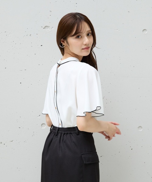 ［新品］前後２ＷＡＹラッフルブラウス 前後2WAY】ラッフルブラウス｜J'aDoRe JUN ONLINE OUTLET