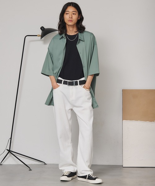 SEN TOKYO ジーンズ モノトーンワイドストレートデニム メンズ