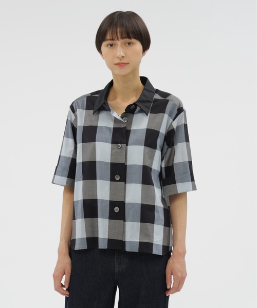 ブラウス シャツ COTTON GINGHAM CHECK レディース