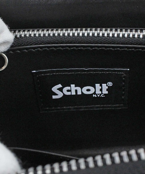Schott N.Y.C（ショット） 財布 LEATHER RIDERS ZIP WALLET メンズ