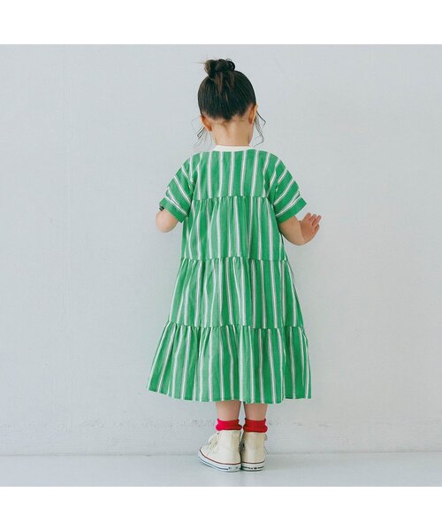 「p.premier」 「KIDS」半袖ワンピース 120 レッド キッズ_画像5