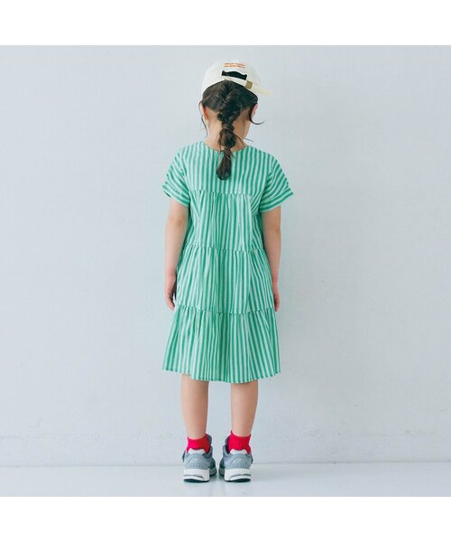 「p.premier」 「KIDS」半袖ワンピース 120 レッド キッズ_画像8