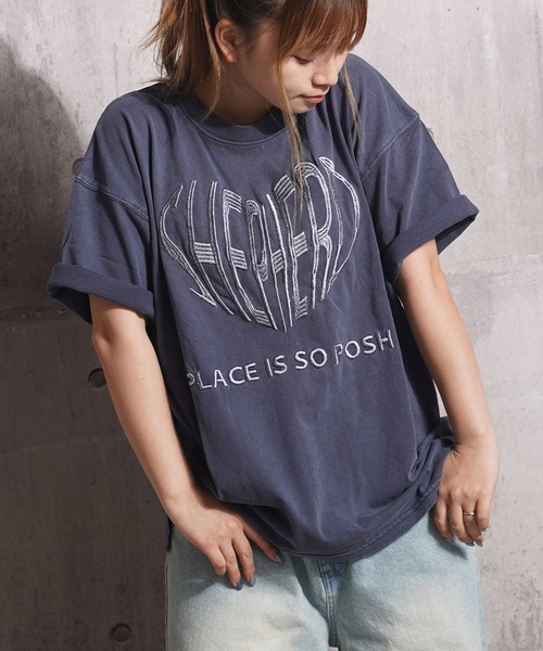【ピグメントチャコール】M2489 PSC embroidery T RNA-N - 【ピグメントチャコール】M2489 PSC embroidery Tの通販 by