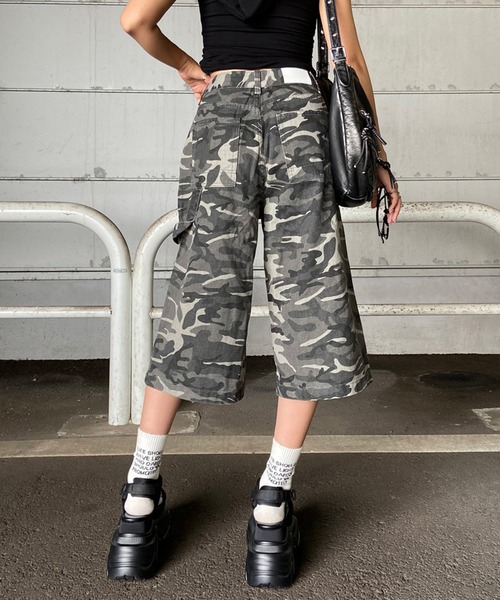 廃盤ハーフパンツ non-hedge パンツ 迷彩柄ハーフパンツ レディース : ZOZOTOWN