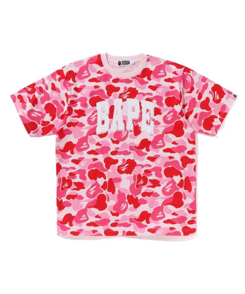 A BATHING APE 「A APE」 半袖Tシャツ LARGE ピンク メンズ