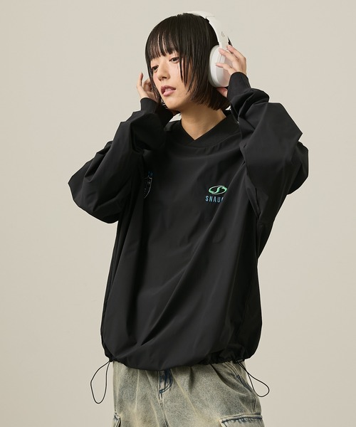 「Snap club」 長袖チュニック L グリーン レディース