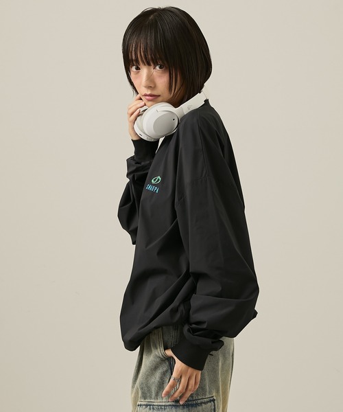 「Snap club」 長袖チュニック L グリーン レディース